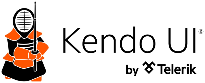 Kendo mascot alongside text stating Kendo UI: The Art of Web Development.